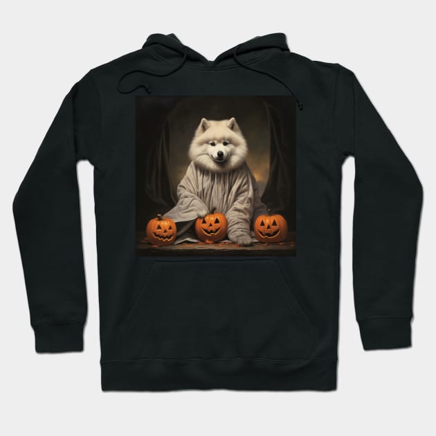 American eskimo dog Halloween Hoodie by NatashaCuteShop